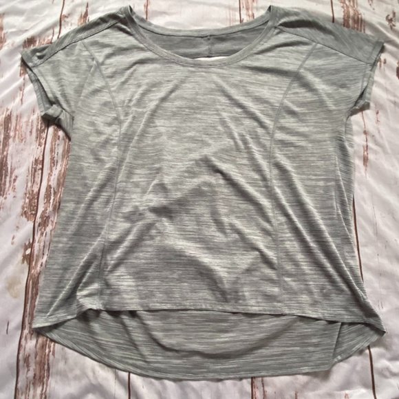 Xersion Tops Xersion Womens Peekaboo Workout Shirtgreylarge Poshmark